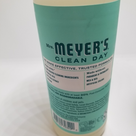 Mrs. Meyer's Clean Day Dish Soap - Mint - Picture 2 of 3